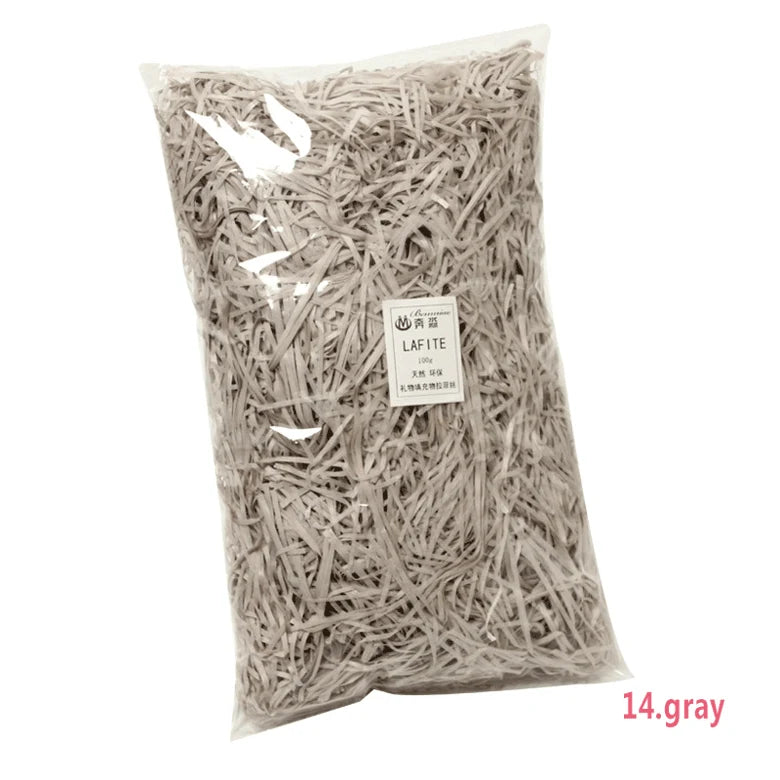 50g Multicolored Raffia Paper Shreds for Elegant Gift Wrapping