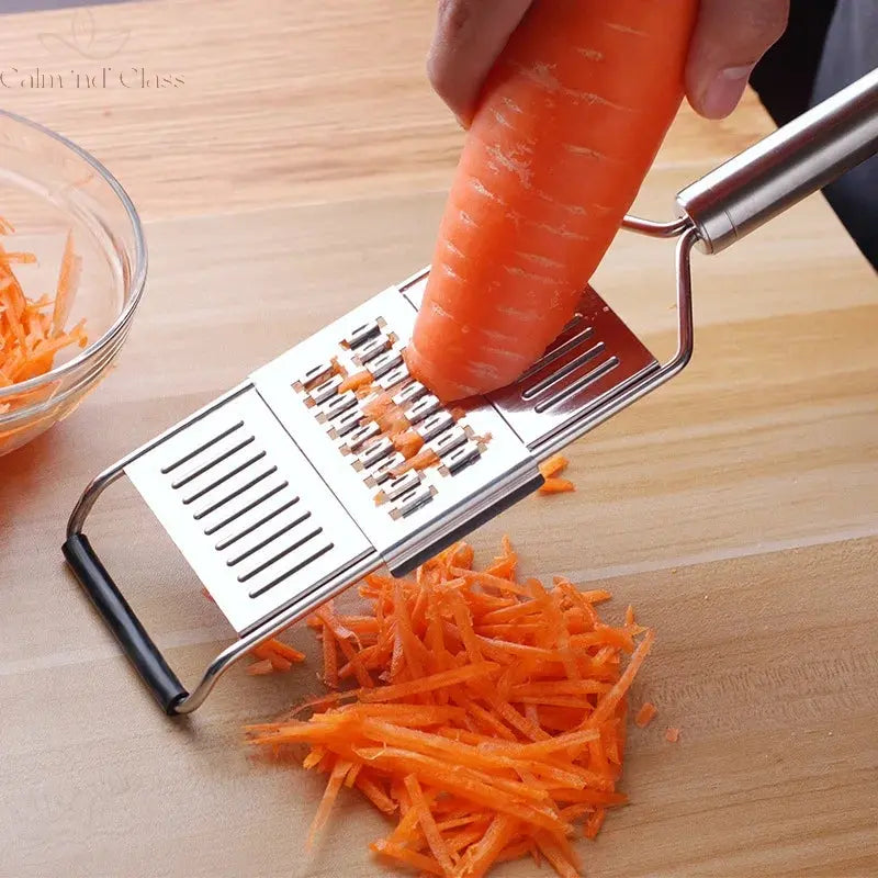 Shredder Cutter Stainless Steel Grater Portable Manual Vegetable Slicer Easy Clean Grater Multi Purpose Home Kitchen Tool Calm and Class