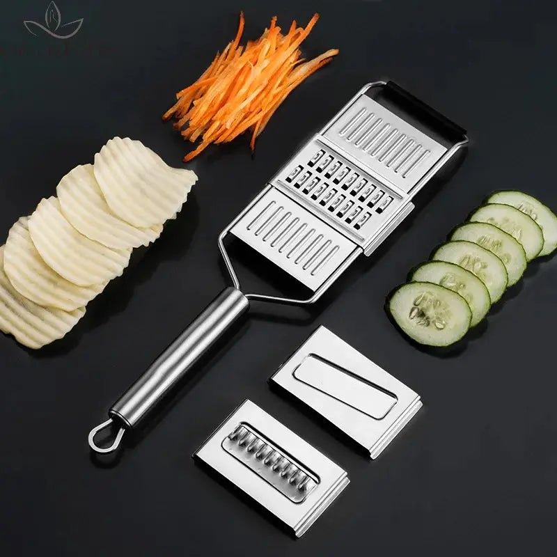 Shredder Cutter Stainless Steel Grater Portable Manual Vegetable Slicer Easy Clean Grater Multi Purpose Home Kitchen Tool Calm and Class