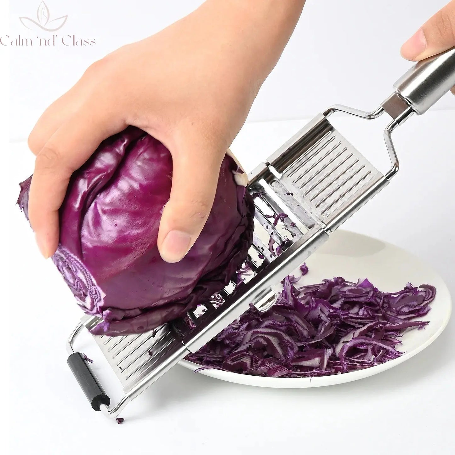 Shredder Cutter Stainless Steel Grater Portable Manual Vegetable Slicer Easy Clean Grater Multi Purpose Home Kitchen Tool Calm and Class