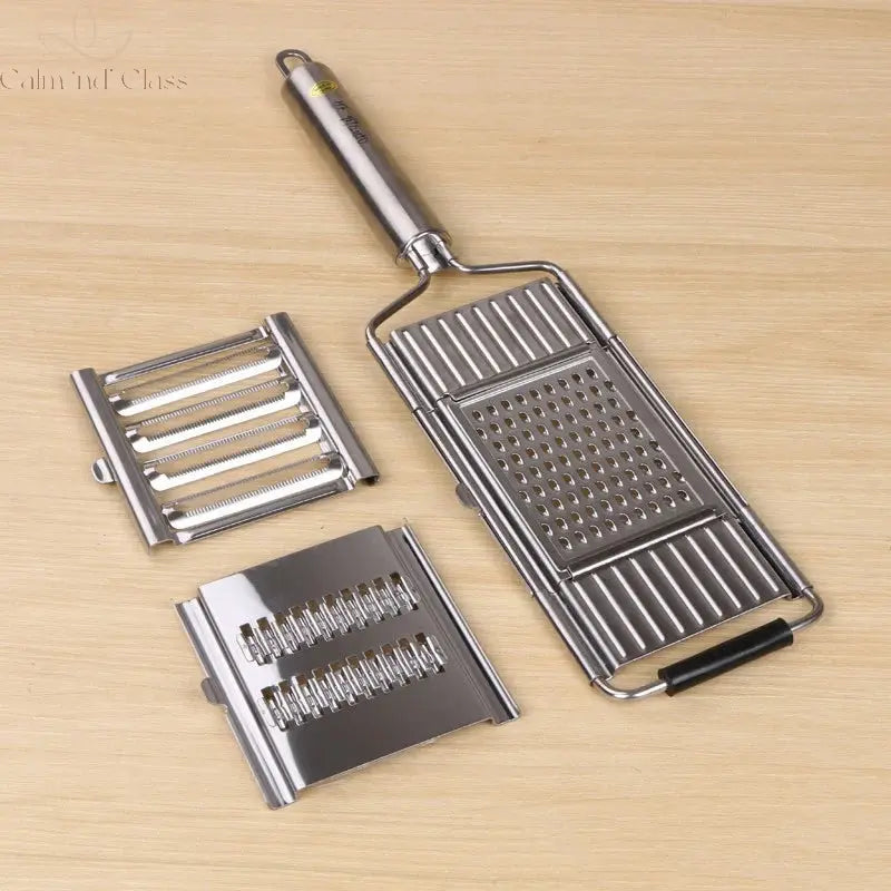 Shredder Cutter Stainless Steel Grater Portable Manual Vegetable Slicer Easy Clean Grater Multi Purpose Home Kitchen Tool Calm and Class