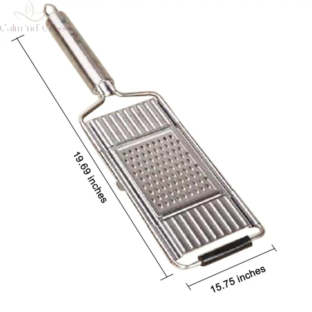 Shredder Cutter Stainless Steel Grater Portable Manual Vegetable Slicer Easy Clean Grater Multi Purpose Home Kitchen Tool Calm and Class