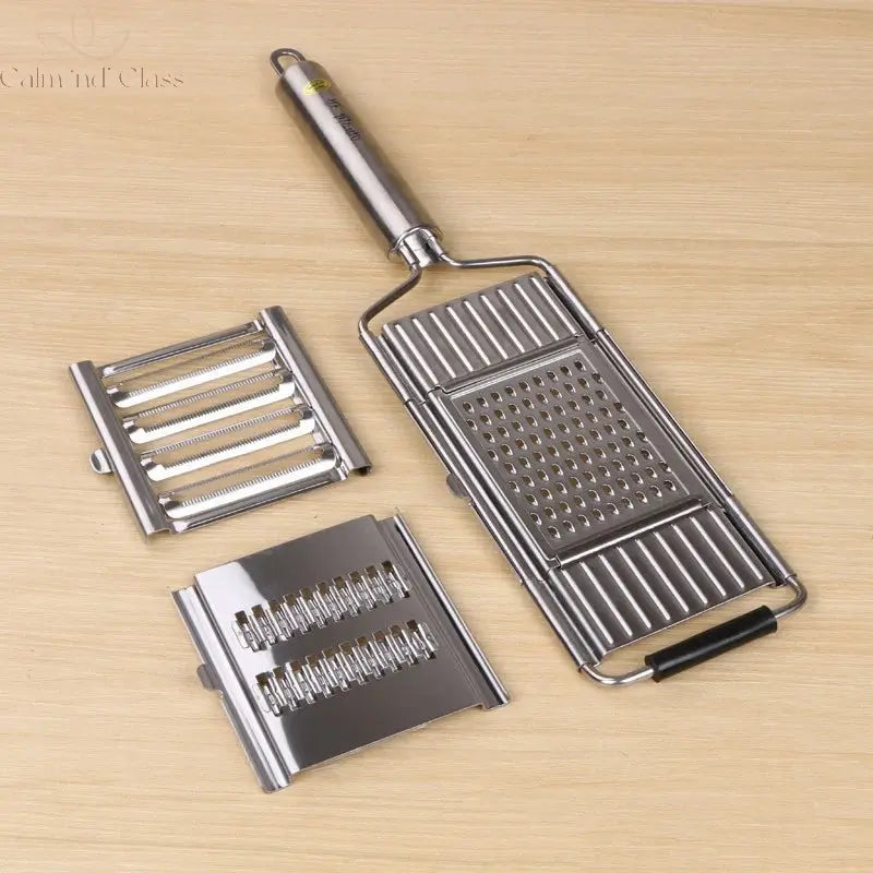 Shredder Cutter Stainless Steel Grater Portable Manual Vegetable Slicer Easy Clean Grater Multi Purpose Home Kitchen Tool Calm and Class