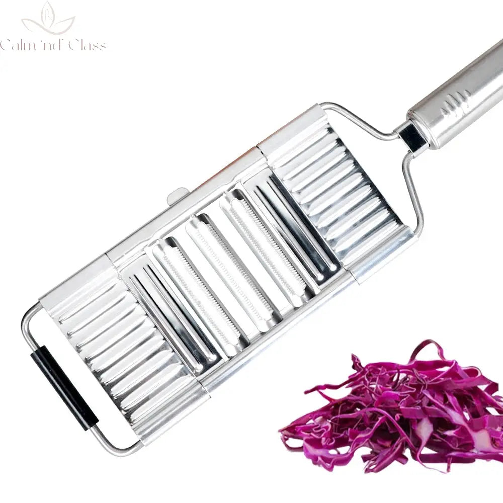 Shredder Cutter Stainless Steel Grater Portable Manual Vegetable Slicer Easy Clean Grater Multi Purpose Home Kitchen Tool Calm and Class