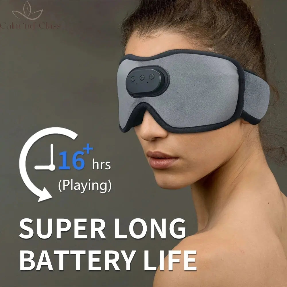 Sleeping Headphones Bluetooth Eye Mask Blackout 3D Contoured Cup Music Blindfold with Speaker for Travel Meditation Night Shift Calm and Class