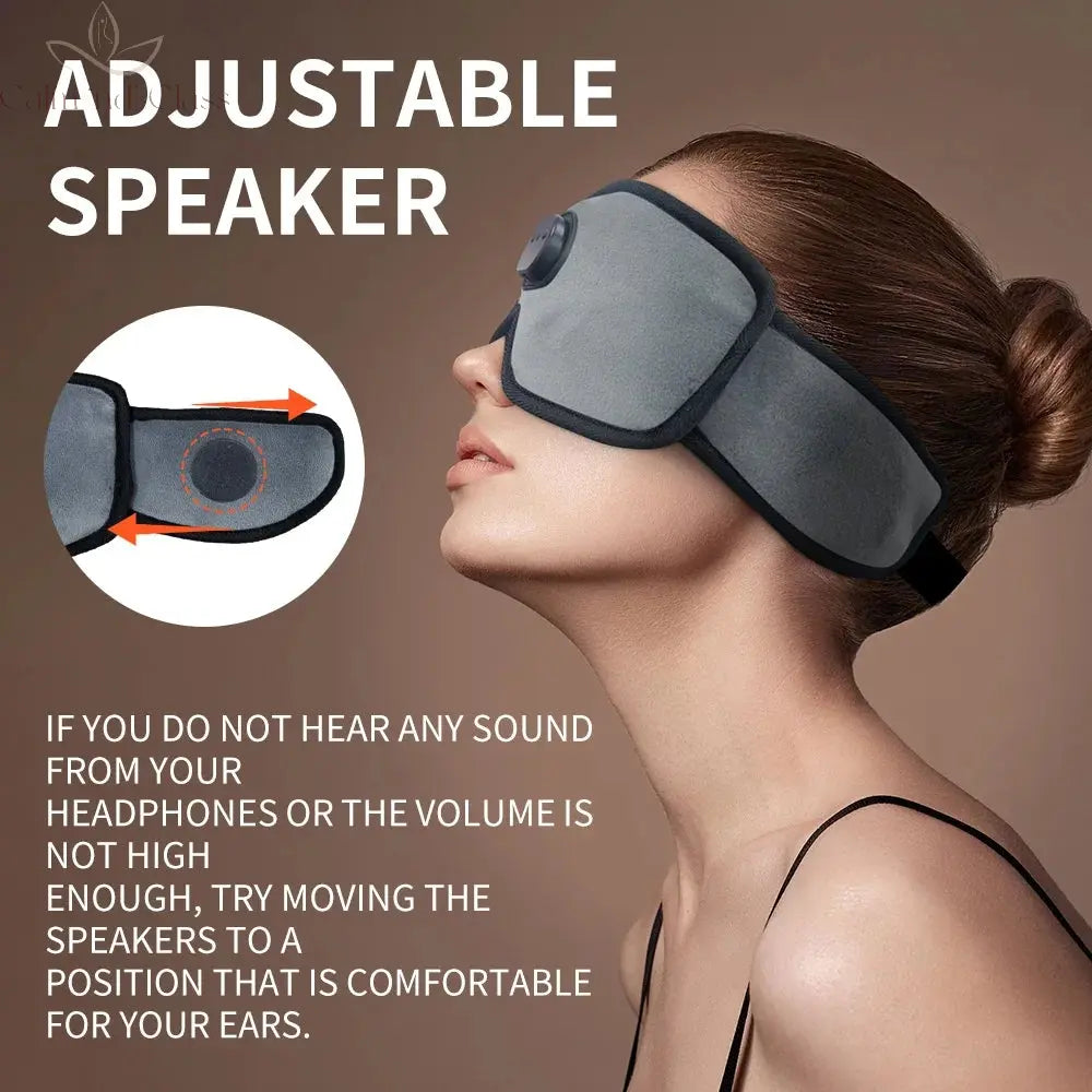 Sleeping Headphones Bluetooth Eye Mask Blackout 3D Contoured Cup Music Blindfold with Speaker for Travel Meditation Night Shift Calm and Class