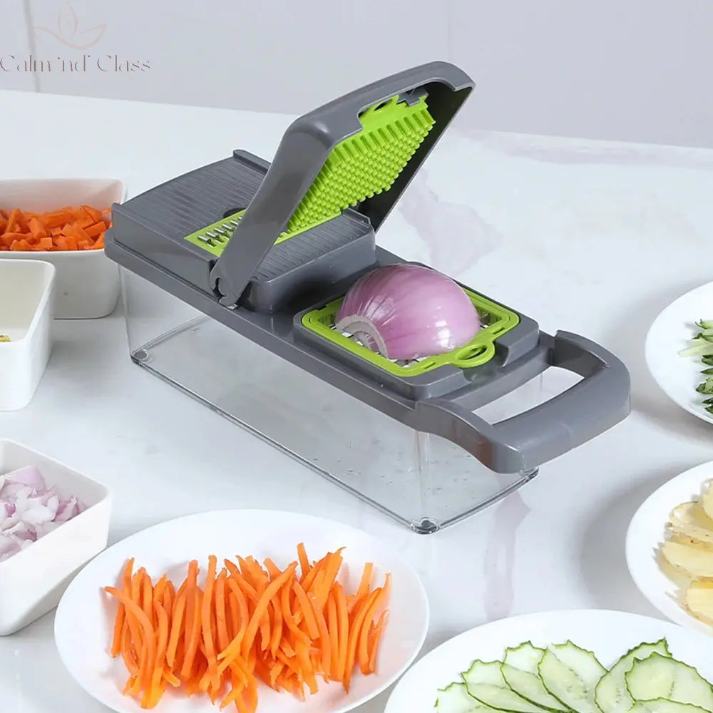 Vegetable Cutter Multifunctional Slicer Fruit Potato Peeler Carrot Grater Kitchen accessories basket vegetable slicer Calm and Class