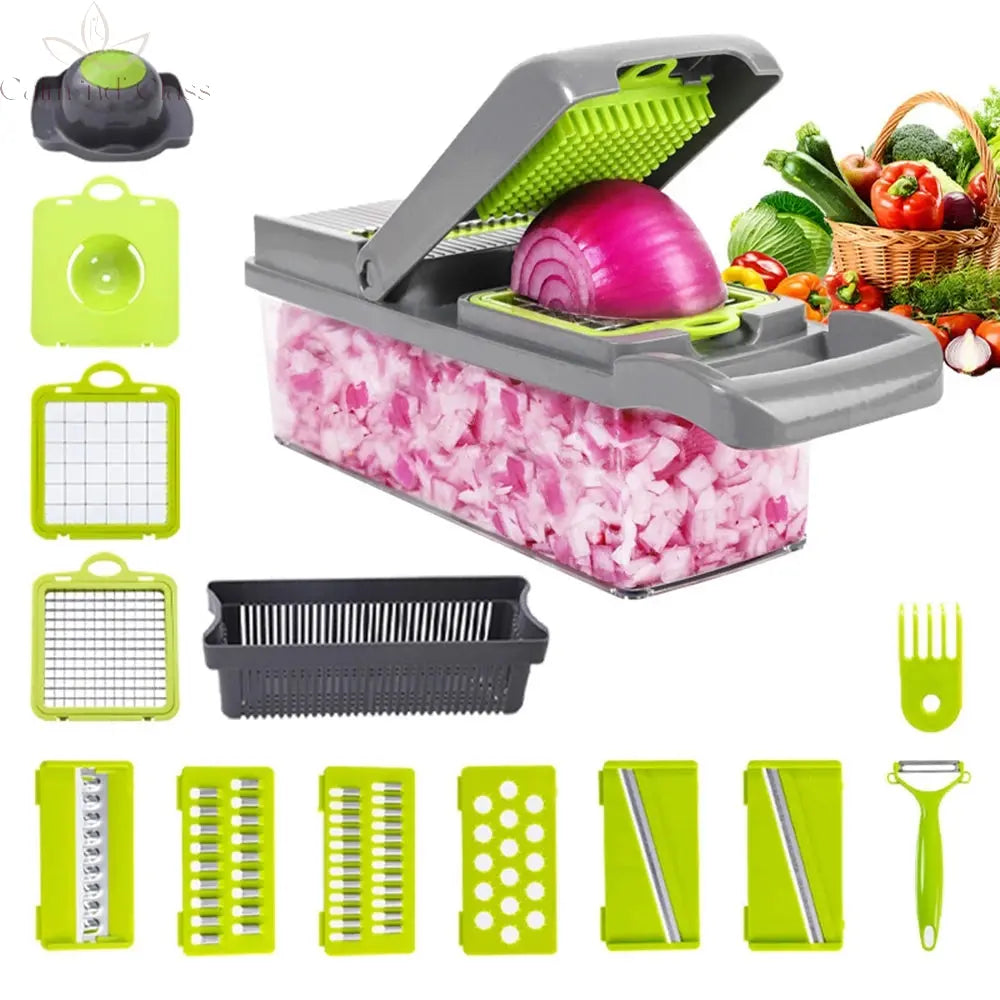 Vegetable Cutter Multifunctional Slicer Fruit Potato Peeler Carrot Grater Kitchen accessories basket vegetable slicer Calm and Class