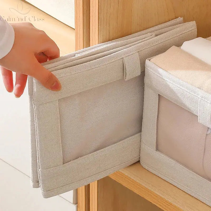 Visible Wardrobe Storage Organizers Cabinet Drawer Clothes Storage Box for T-Shirts Jeans Underwear Pants Organizer Box Calm and Class