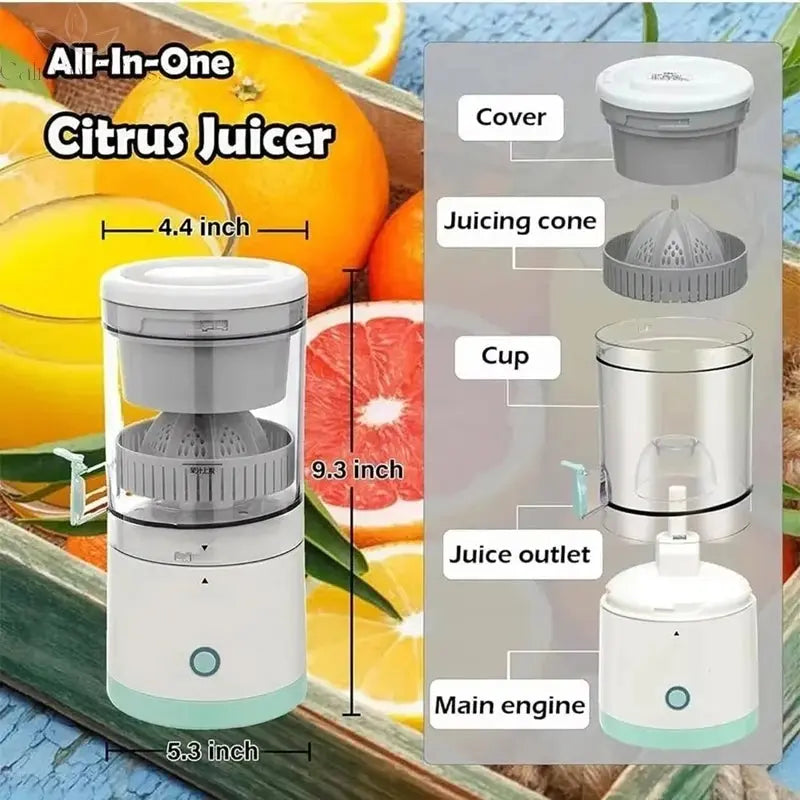 Xiaomi Portable Electric Juicer USB Charging Orange Fruit Blender Mini Household Juice Squeezer Mixer Citrus Juicer For Travel Calm and Class