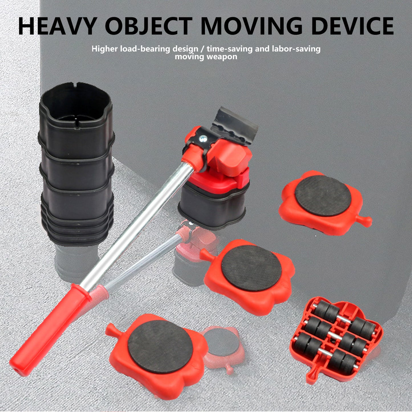 Heavy Duty Furniture Mover Lifter Kit With Rotatable Pads